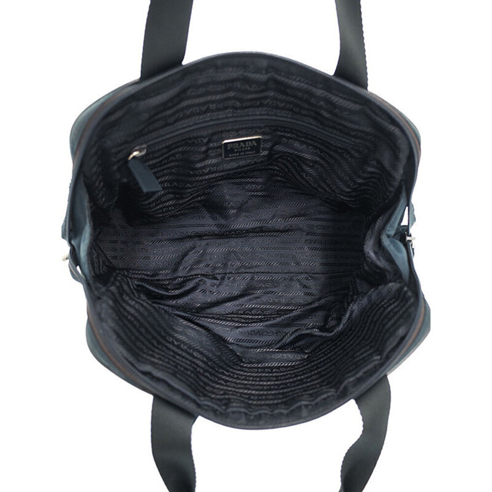 Prada closure zip nylon Tessuto handbag top Blue - Picture 3 of 9